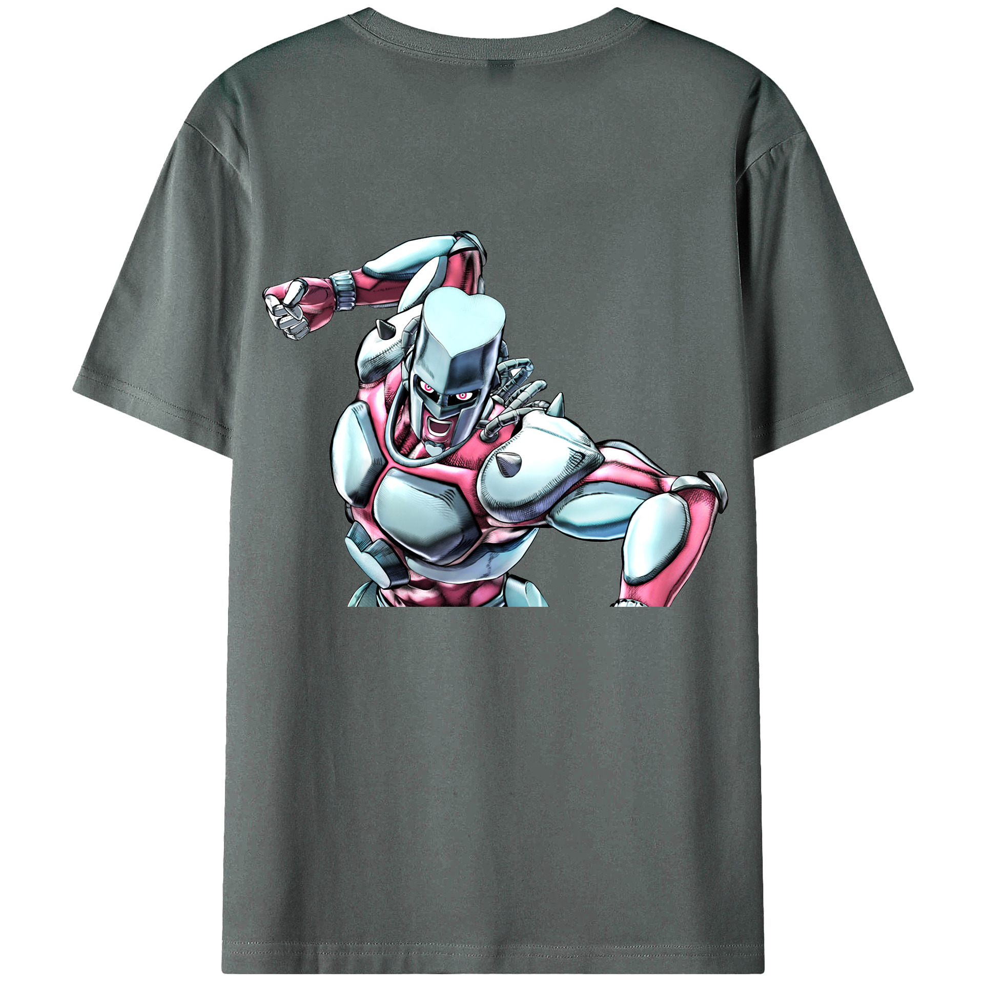 （画像用） ジョジョの奇妙な冒険 ひがしかた じょうすけ JoJo's Bizarre Adventure Higashikata Josuke 綿100％ メンズ半袖Tシャツ（バックプリント） 通気性